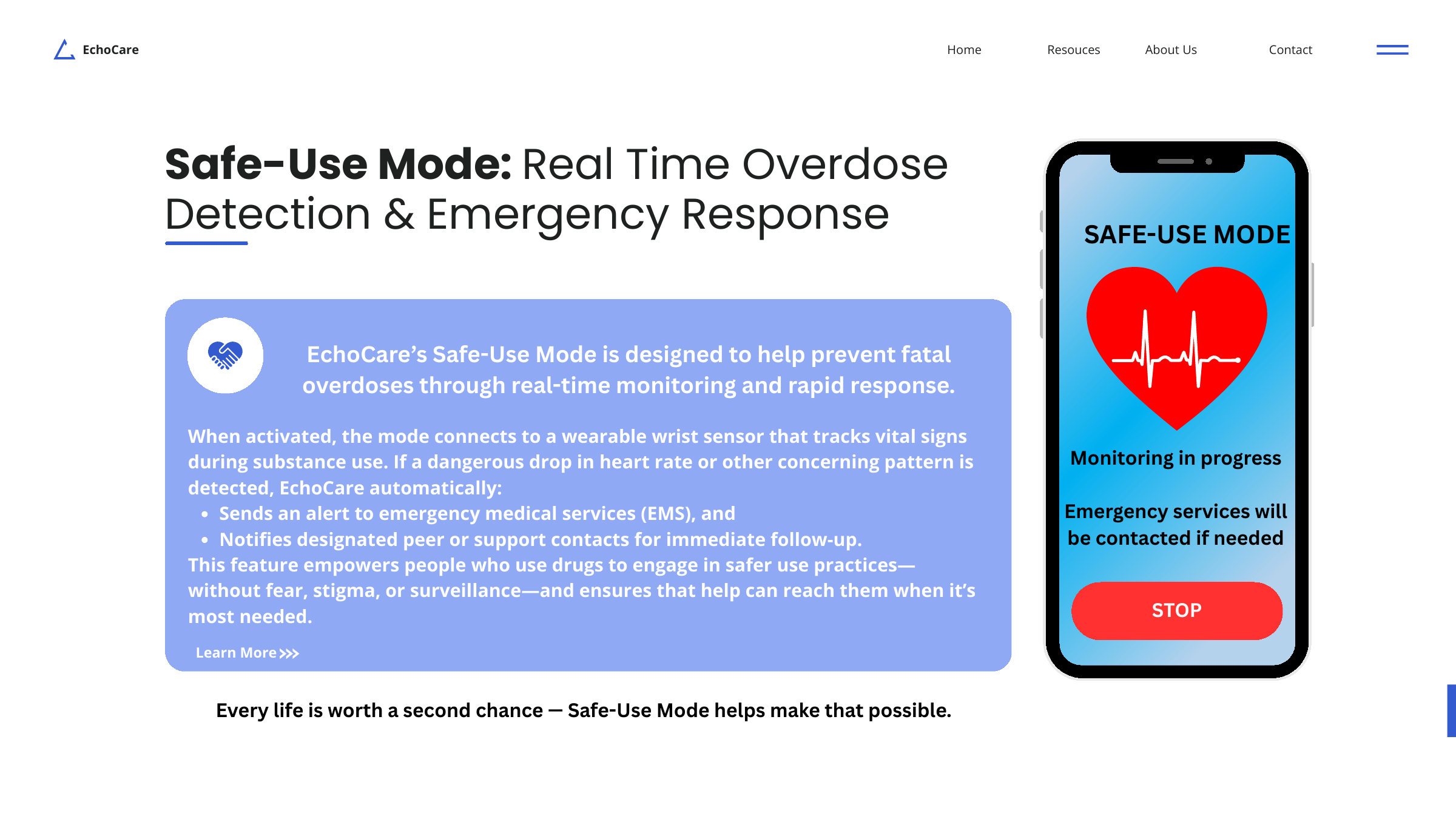 EchoCare Safe-Use Mode prototype